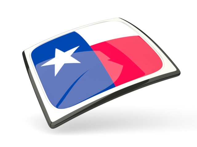 Thin square icon. Download flag icon of Texas