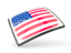 United States of America. Thin square icon. Download icon.