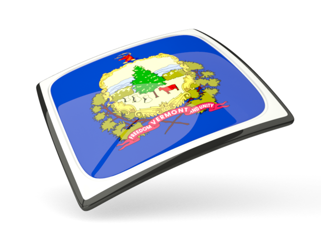Thin square icon. Download flag icon of Vermont