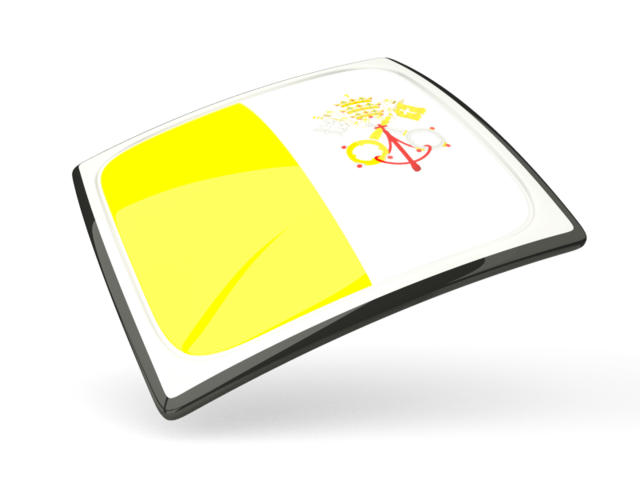 Thin square icon. Download flag icon of Vatican City at PNG format