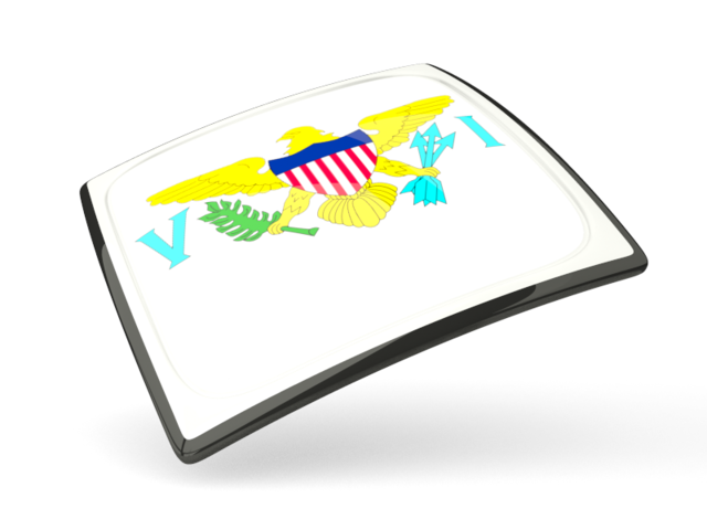 Thin square icon. Download flag icon of Virgin Islands of the United States at PNG format