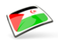 Western Sahara. Thin square icon. Download icon.