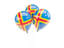 Aland Islands. Three balloons. Download icon.