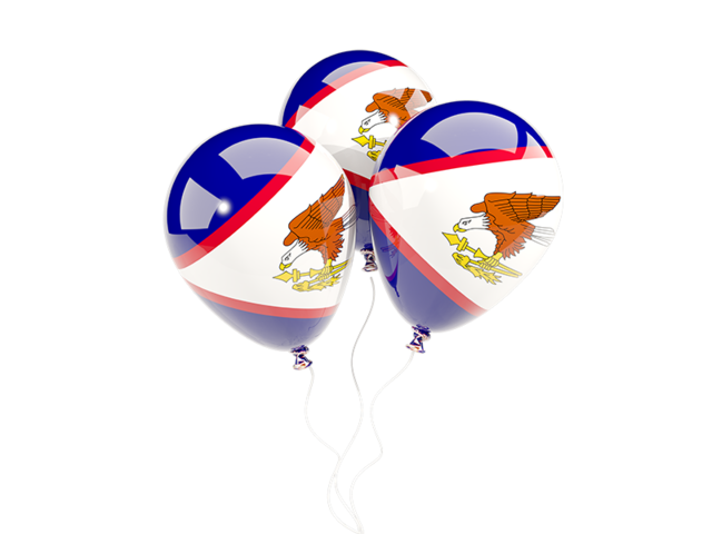 Three balloons. Download flag icon of American Samoa at PNG format