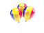 Andorra. Three balloons. Download icon.