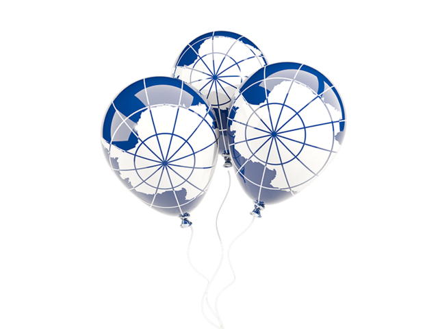 Three balloons. Download flag icon of Antarctica at PNG format