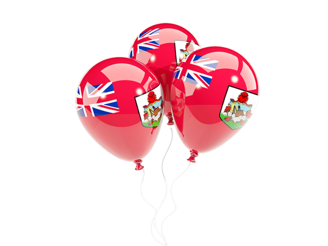 Three balloons. Download flag icon of Bermuda at PNG format