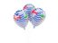 British Indian Ocean Territory. Three balloons. Download icon.