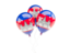 Cambodia. Three balloons. Download icon.