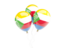 Comoros. Three balloons. Download icon.