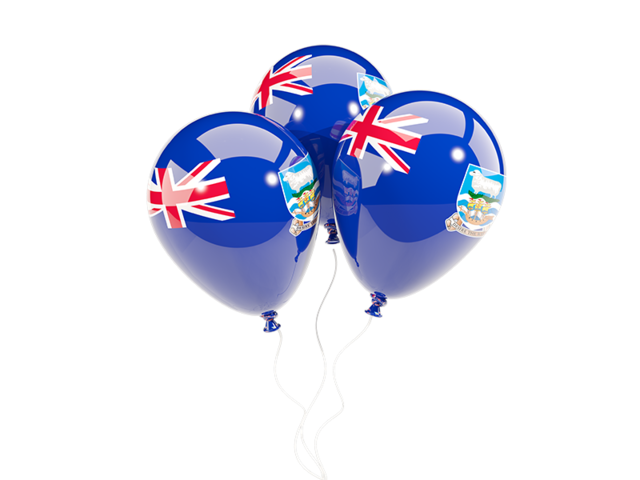 Three balloons. Download flag icon of Falkland Islands at PNG format