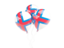 Фарерские острова. Три воздушных шара. Скачать иллюстрацию.