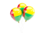 Гвинея-Бисау. Три воздушных шара. Скачать иллюстрацию.