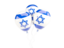 Israel. Three balloons. Download icon.