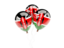 Kenya. Three balloons. Download icon.