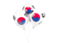 South Korea. Three balloons. Download icon.