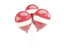 Latvia. Three balloons. Download icon.