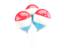 Luxembourg. Three balloons. Download icon.