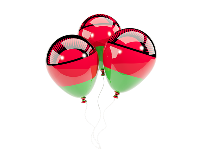 Three balloons. Download flag icon of Malawi at PNG format