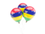 Mauritius. Three balloons. Download icon.
