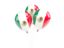 Mexico. Three balloons. Download icon.