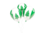 Norfolk Island. Three balloons. Download icon.