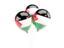 Palestinian territories. Three balloons. Download icon.