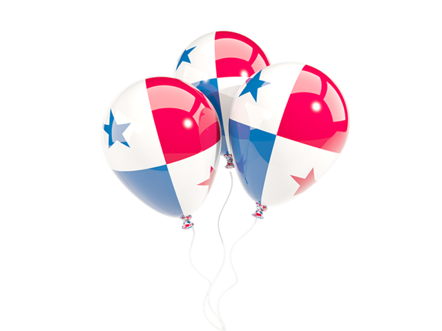 Three balloons. Download flag icon of Panama at PNG format