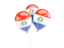 Paraguay. Three balloons. Download icon.