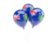 Pitcairn Islands. Three balloons. Download icon.