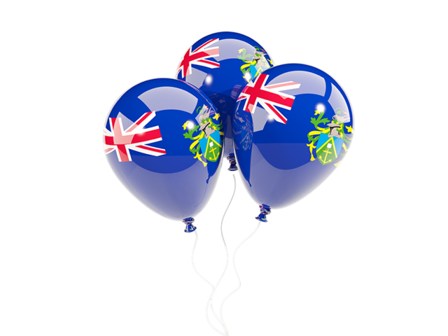 Three balloons. Download flag icon of Pitcairn Islands at PNG format