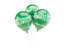 Saudi Arabia. Three balloons. Download icon.
