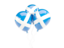 Scotland. Three balloons. Download icon.