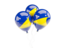 Tokelau. Three balloons. Download icon.
