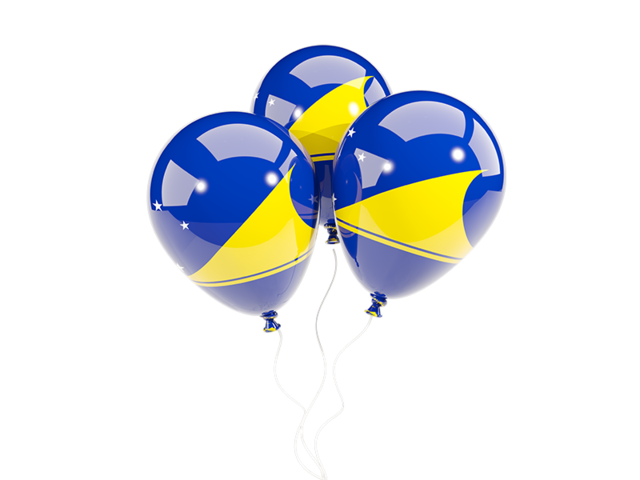 Three balloons. Download flag icon of Tokelau at PNG format