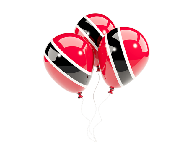 Three Balloons Illustration Of Flag Of Trinidad And Tobago