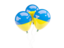 Ukraine. Three balloons. Download icon.