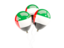 United Arab Emirates. Three balloons. Download icon.