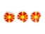 Македония. Три круглые наклейки. Скачать иллюстрацию.