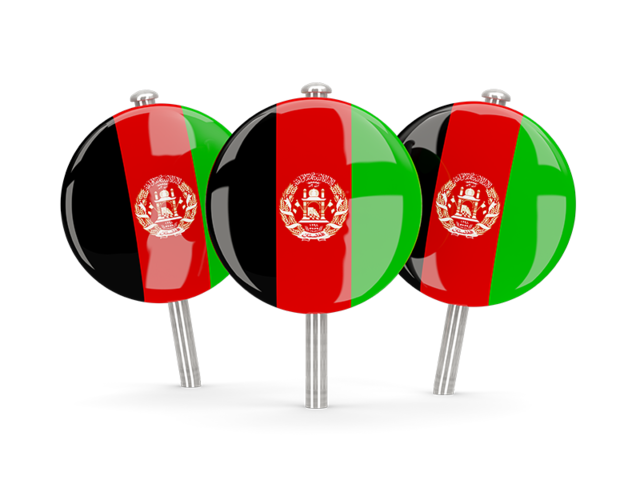 Three round pins. Download flag icon of Afghanistan at PNG format
