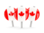 Canada. Three round pins. Download icon.