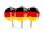 Germany. Three round pins. Download icon.