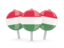 Hungary. Three round pins. Download icon.