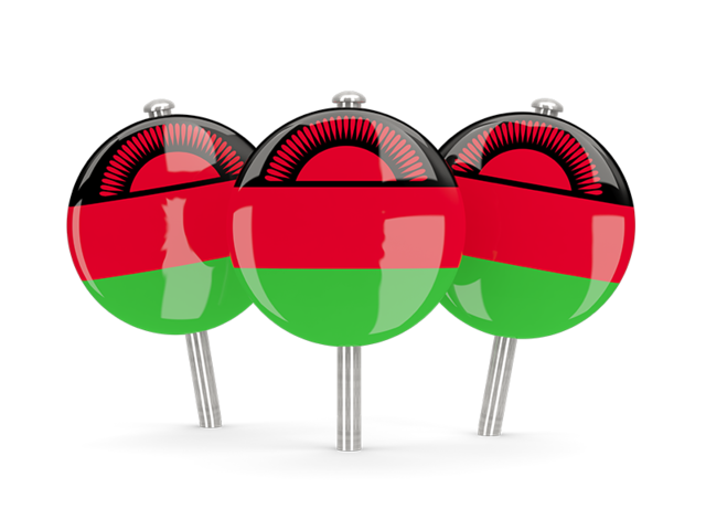 Three round pins. Download flag icon of Malawi at PNG format