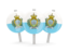 San Marino. Three round pins. Download icon.