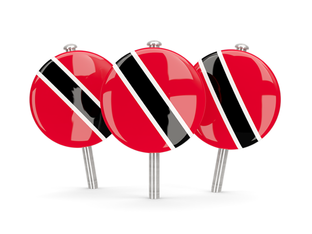 Three round pins. Download flag icon of Trinidad and Tobago at PNG format