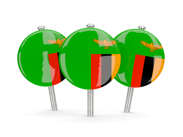 Three round pins. Download flag icon of Zambia at PNG format