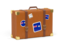 Anguilla. Travel suitcase icon. Download icon.