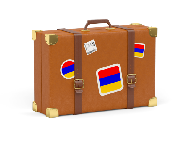 Travel suitcase icon. Download flag icon of Armenia at PNG format