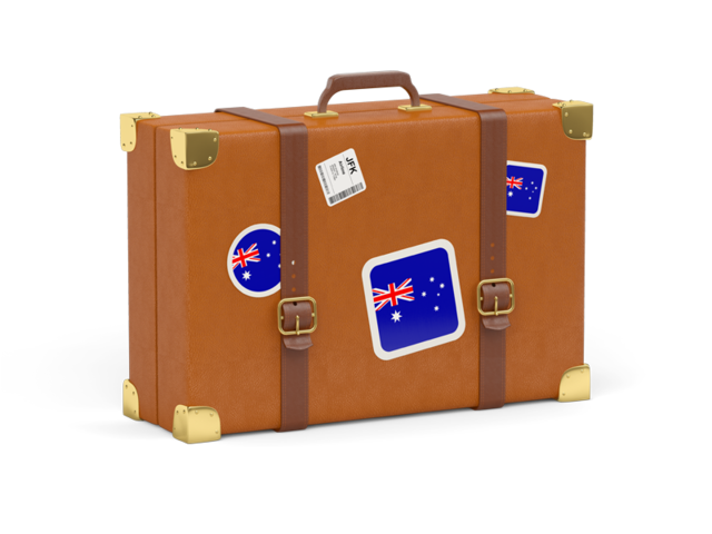 Travel suitcase icon. Download flag icon of Australia at PNG format